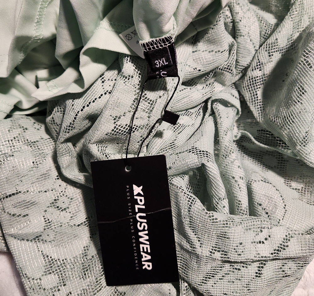 Mint Green Lace Maxi Dress